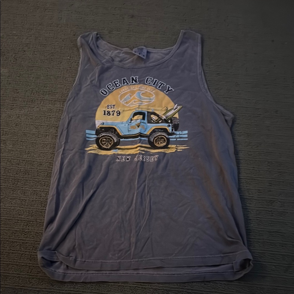 Comfort Colors Men's Tank Top - Ocean City Graphic
